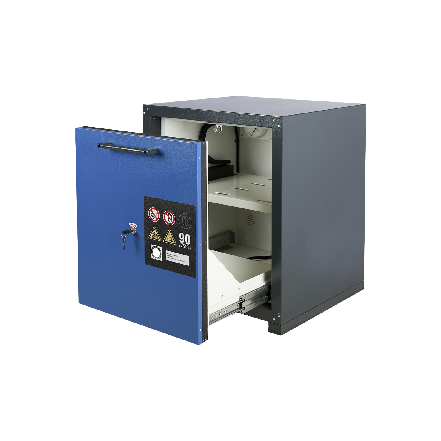 Feuerbeständiger Batterieladeschrank nach Norm EN 14470-1